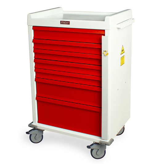 MR-Conditional Seven Drawer Emergency Cart Standard Package Medical Equipment