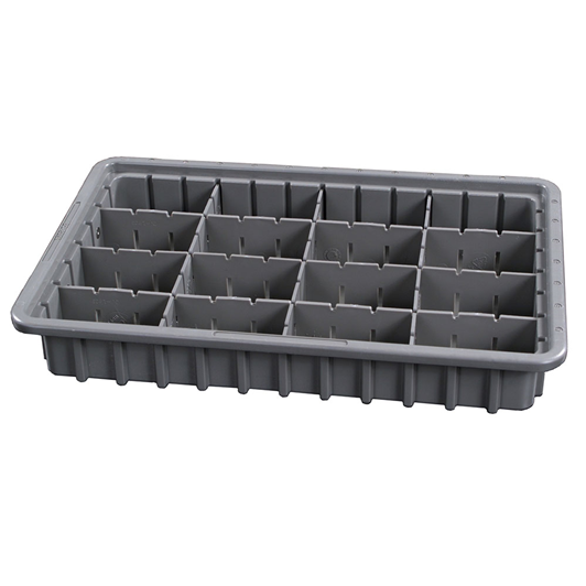 Drawer Exchange Tray with Adjustable Plastic Dividers, 3 Inch Drawers