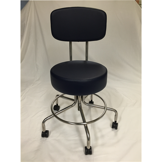 MR Adjustable Height Doctors Chair, 17-23" w/ 2" Casters