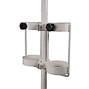 MRI Conditional Pole Mount Dual E Cylinder Holder