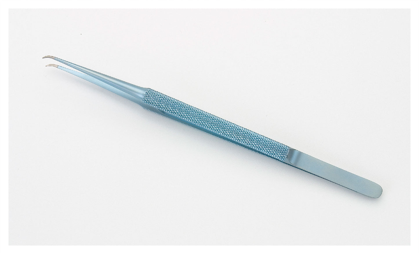 Titanium Dissecting Micro Tying Forceps, Curved, Round Handle