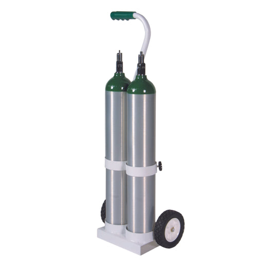 MRI Conditional Dual E Cylinder Cart Medical Equipment