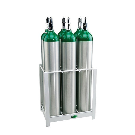 MRI Conditional 6 E Cylinder Rack Medical Equipment