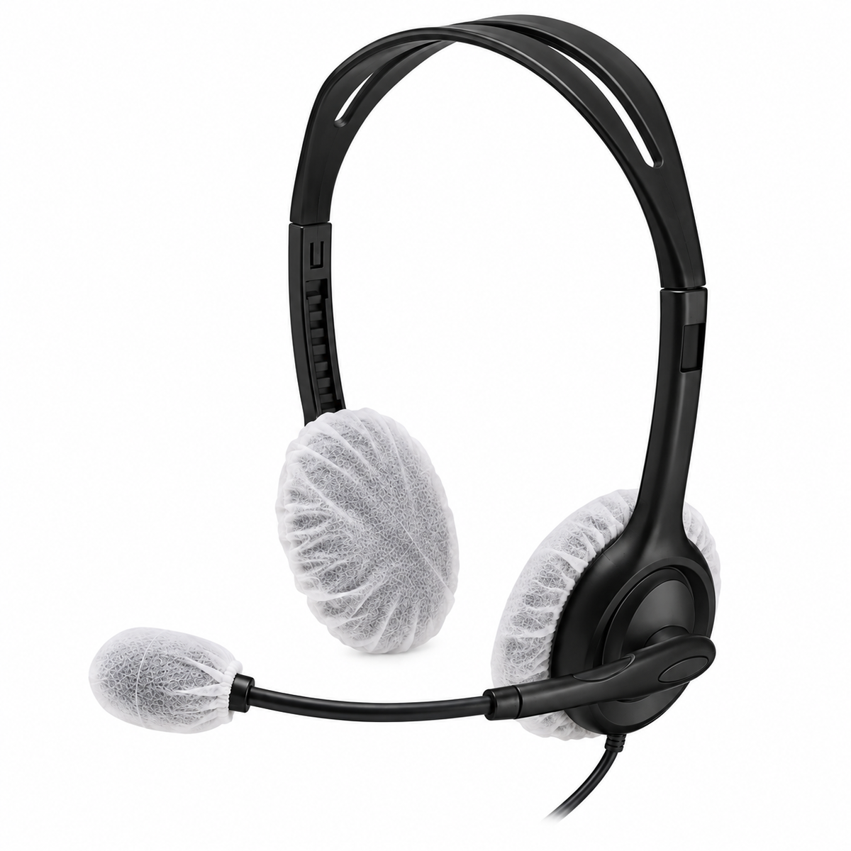Small White Sanitary Headphone Covers
