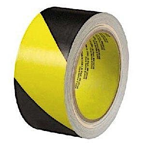 3" x 36 yards Yellow/Black Vinyl Safety Tape Medical Equipment