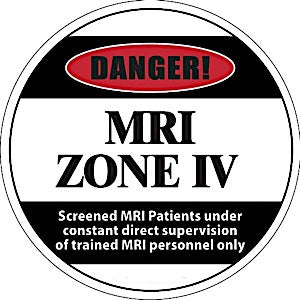 17" Diameter Zone IV Floor Sticker