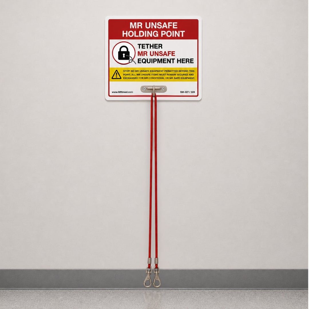 MR Unsafe Holding Point Sign W/ Tether