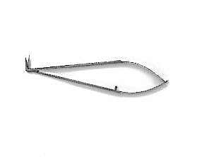Titanium Potts Micro Scissors, Angulated