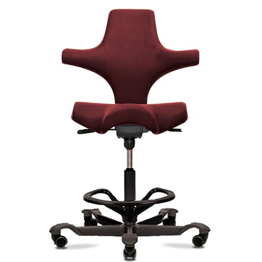 Sonographer Chair with Foot Ring Sonographer Chair with Foot Ring, Burgundy Medical Equipment
