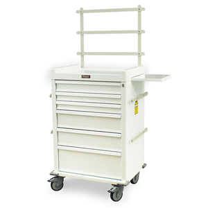 MR-Conditional Six Drawer Anesthesia Cart Key Lock Specialty Package