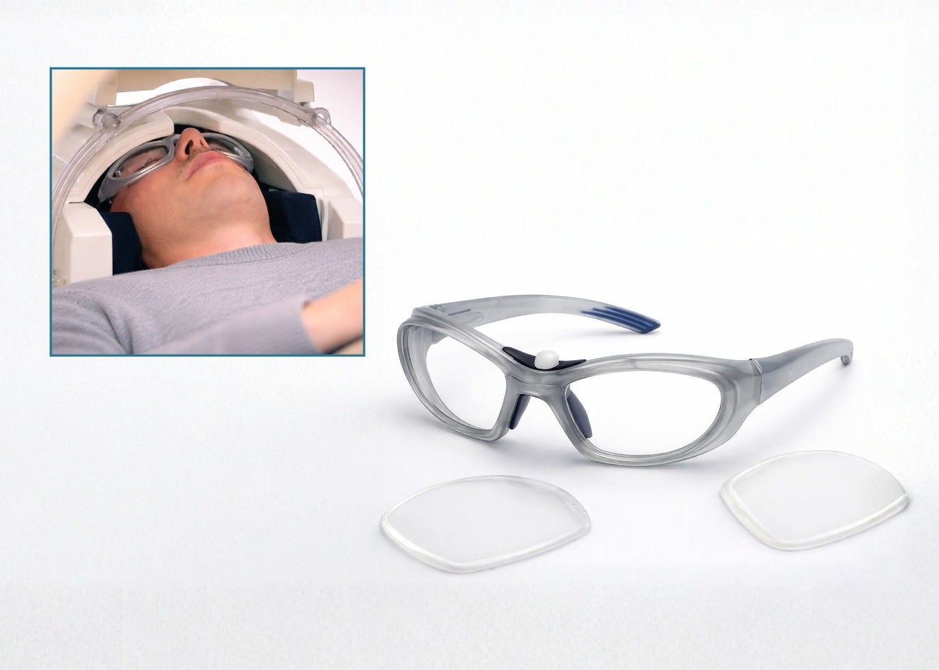 Adult Sized Rx MediGlasses for MRI (-5 to +3)