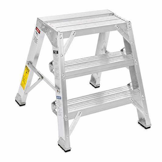 Heavy Duty Aluminum Folding Stand – 3 Step, 28.25” H x 22.5” W