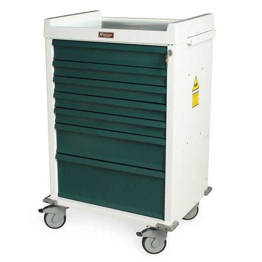 MR-Conditional Seven Drawer Anesthesia Cart Key Lock Standard Package