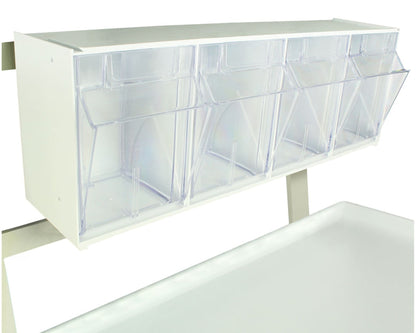 Four Compartment Medical Tilt Bin