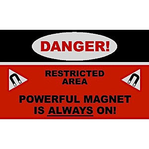 MRI Danger Magnet Always On Carpeted Floor Mat Medical Equipment