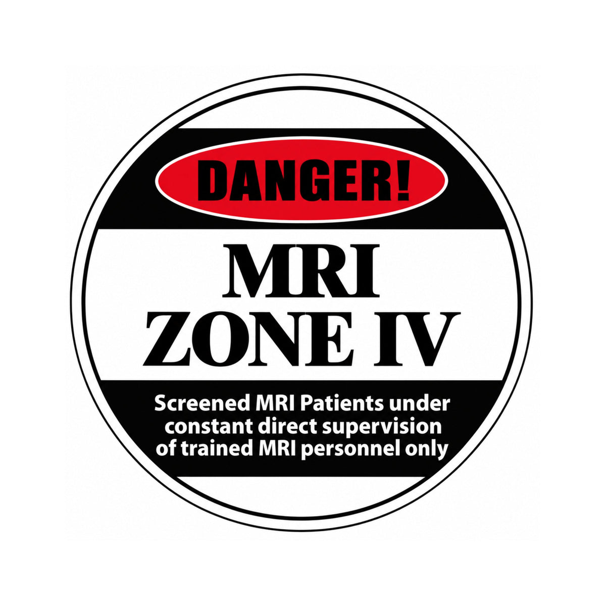 17" Diameter Zone IV Floor Sticker
