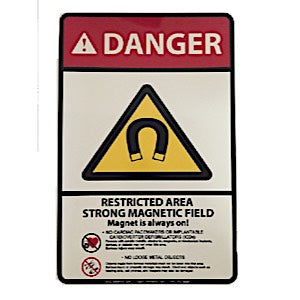 MRI Danger Wall Sign 12x18'' Medical Equipment
