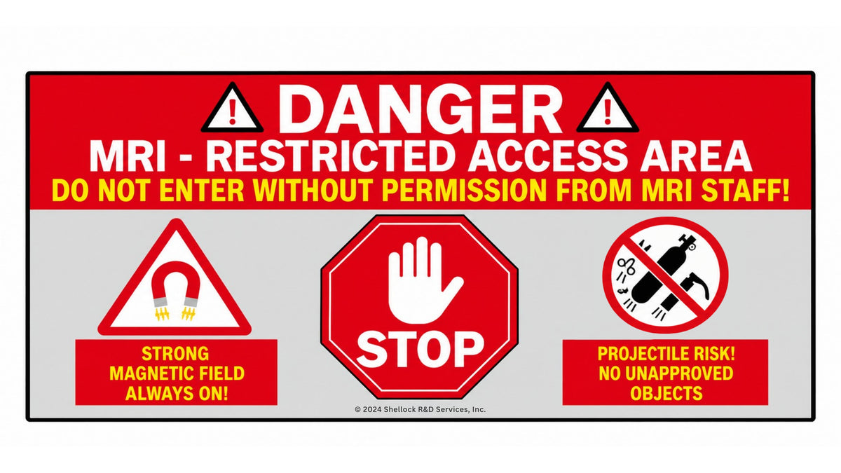 MRI Floor Danger Sign