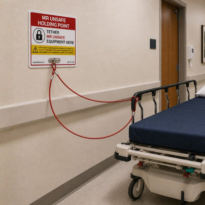 MR Unsafe Holding Point Sign W/ Tether