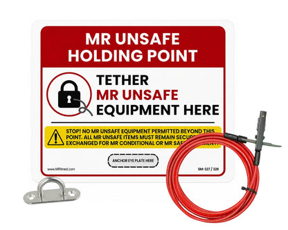 MR Unsafe Holding Point Sign W/ Tether