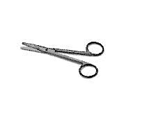 Titanium Mayo Scissors, straight blunt-sharp 150mm - 6"