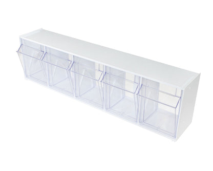 Five Compartment Medical Tilt Bin