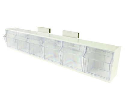 Six Compartment Medical Tilt Bin