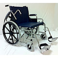 MR Conditional Bariatric 24" Wheelchair w/ Flip up Arms & Removable footrests, 600 lbs Medical Equipment
